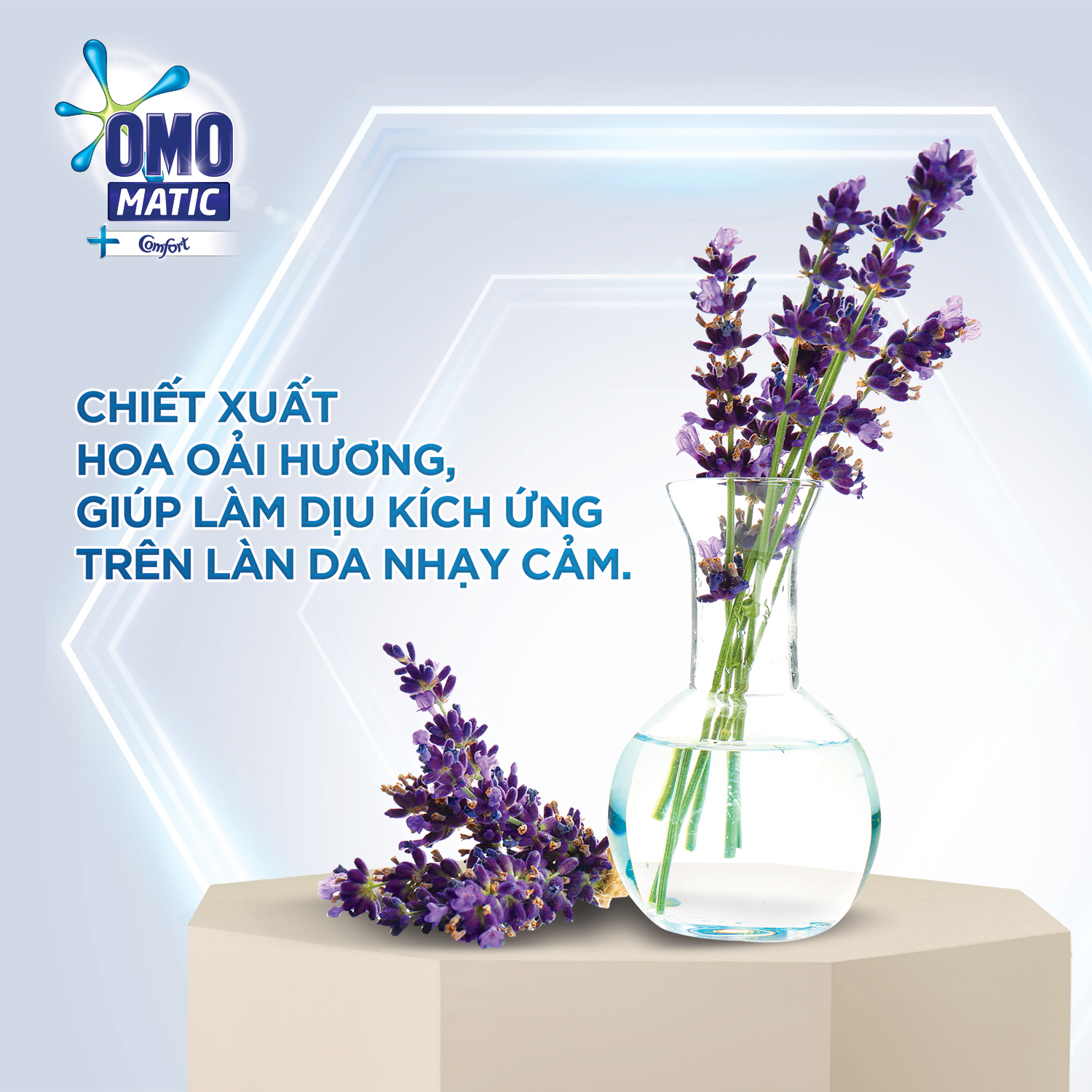 Combo 2 Túi Nước giặt OMO Matic chuyên dụng Cửa Trước Lavender Khử Mùi Thư Thái 3.6kg