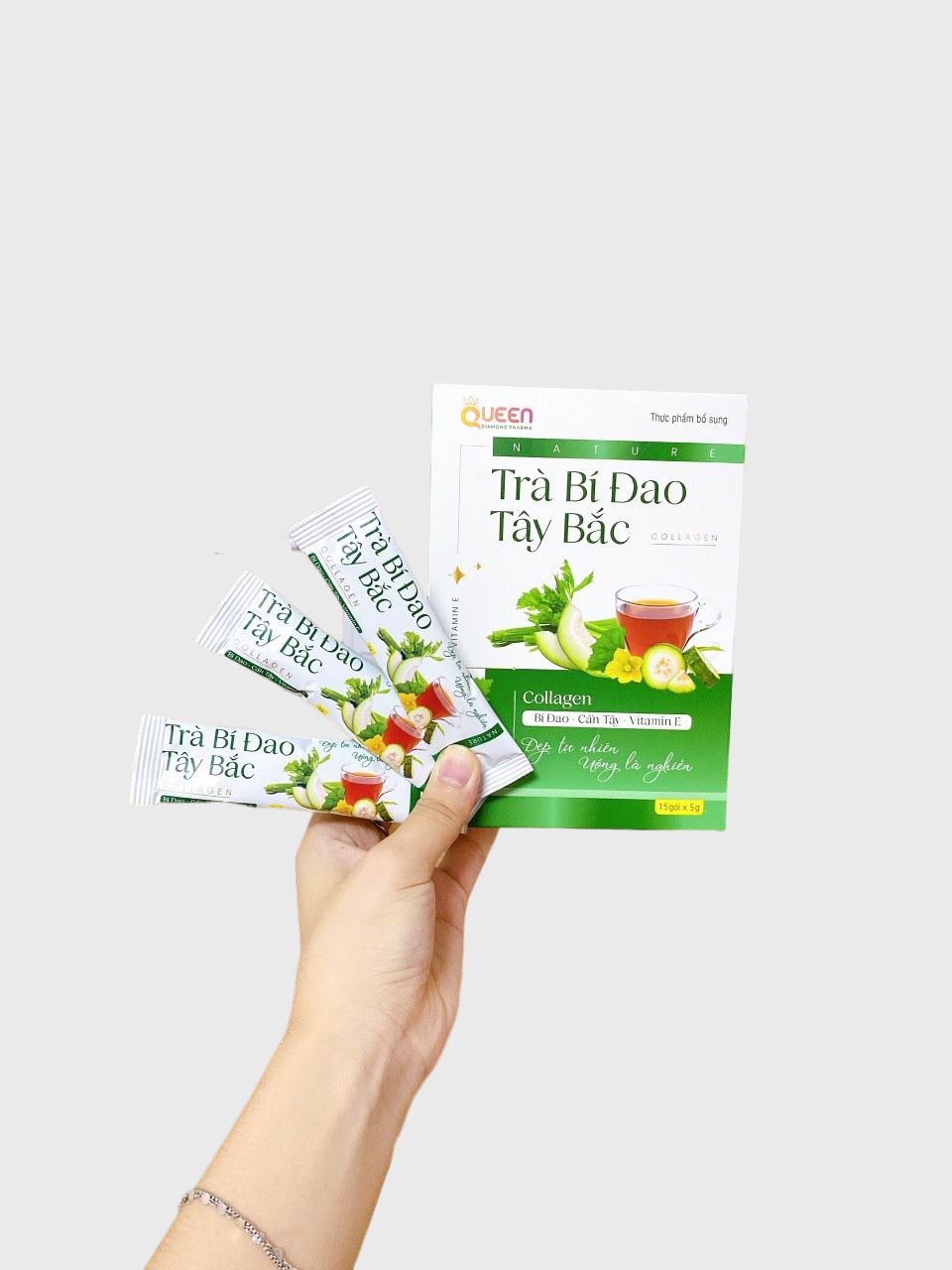 [COMBO 3 HỘP] TRÀ GIẢM CÂN BÍ ĐAO, Giảm Cân, Thanh Nhiệt, Đẹp Da Hộp 15 Gói
