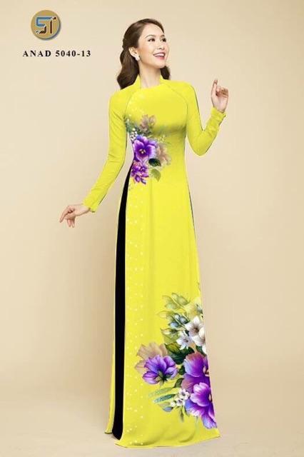 [HCM]Vải áo dài hoa eo