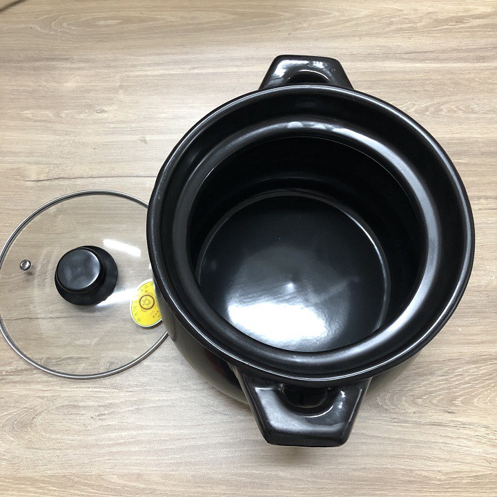 Nồi đất hầm canh thịt 5L Đen