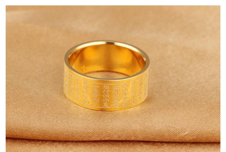 [HCM]Nhẫn titan Prajna Paramita TAITAM (VÀNG GOLD)