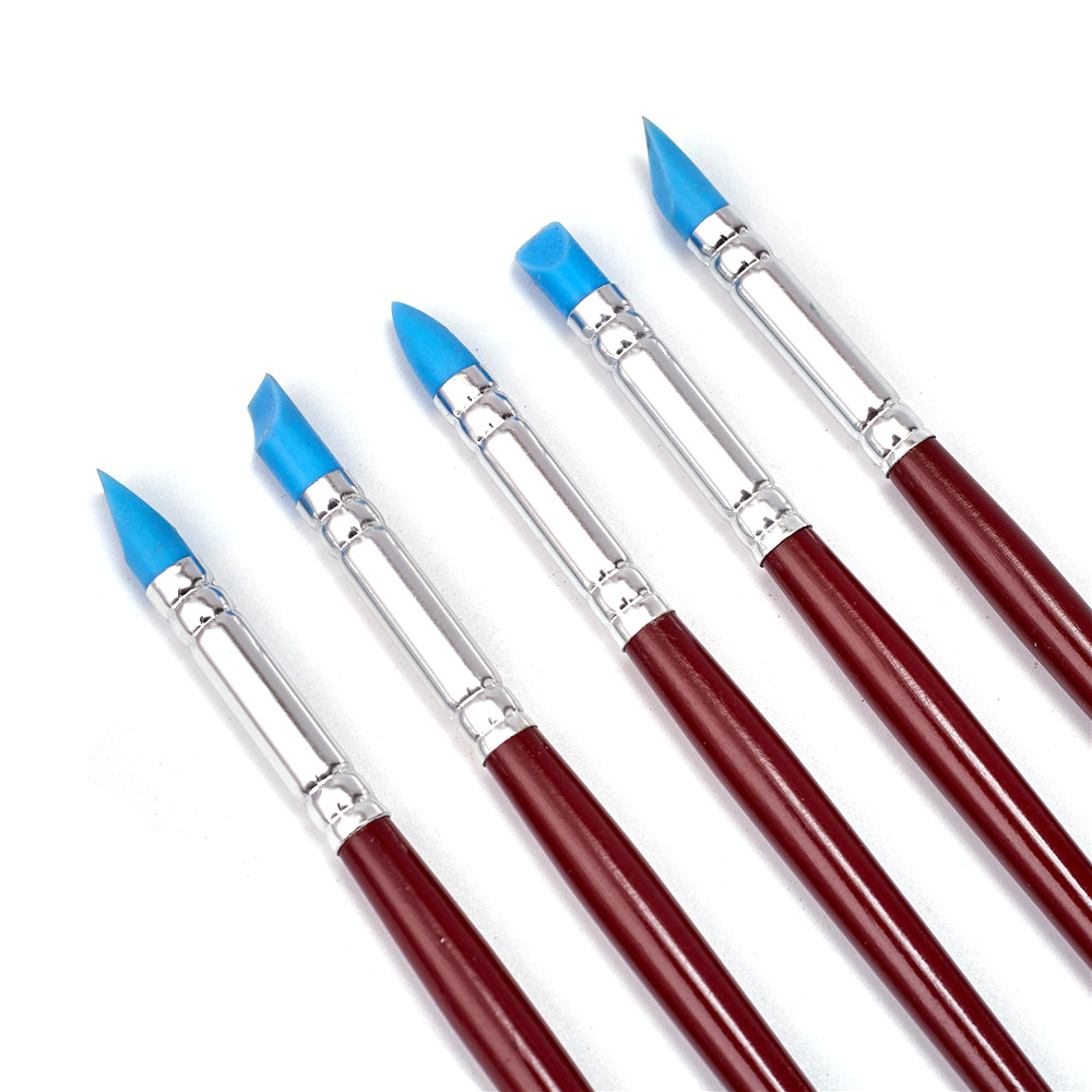 Bộ 5 cây miết size lớn(8mm) điêu khắc đất sét, đất nặn
