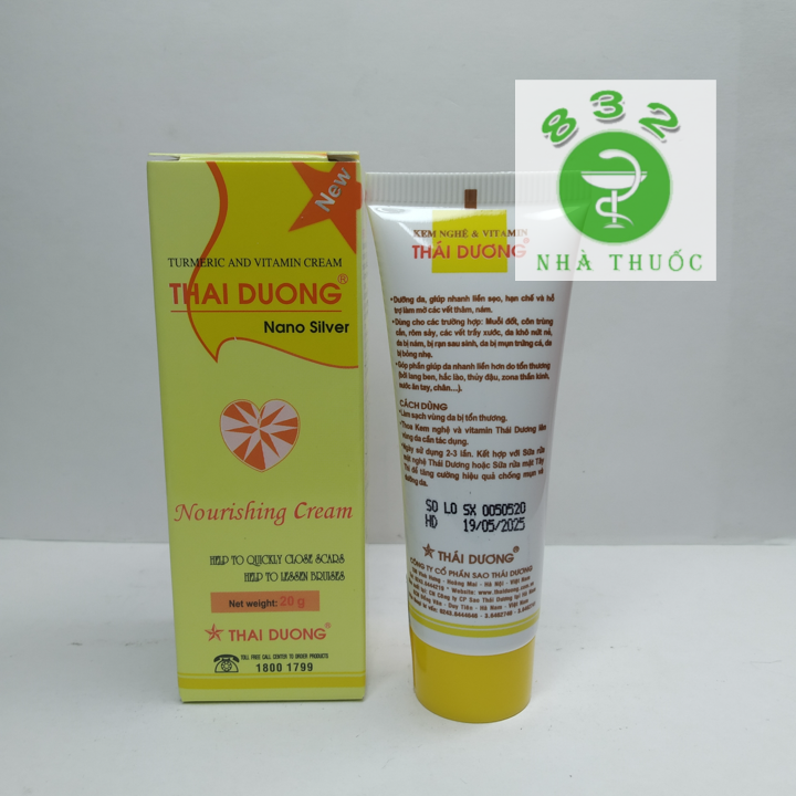 Kem nghệ và Vitamin Thái Dương 20G