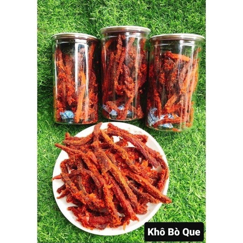 Khô Bò Que Siêu ngon lon pet 300gr Bin Bin FOOD