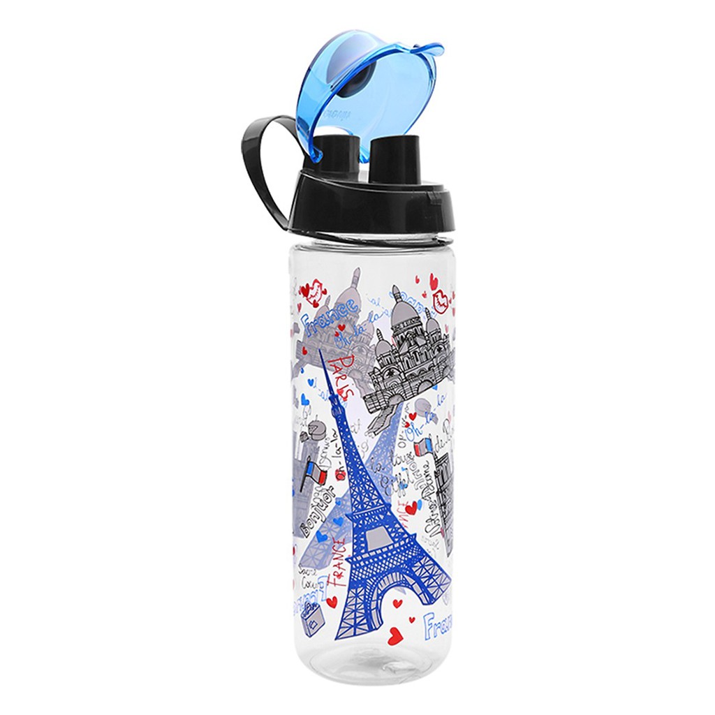 Bình nhựa thể thao có nắp Herevin 750ml (Họa tiết)