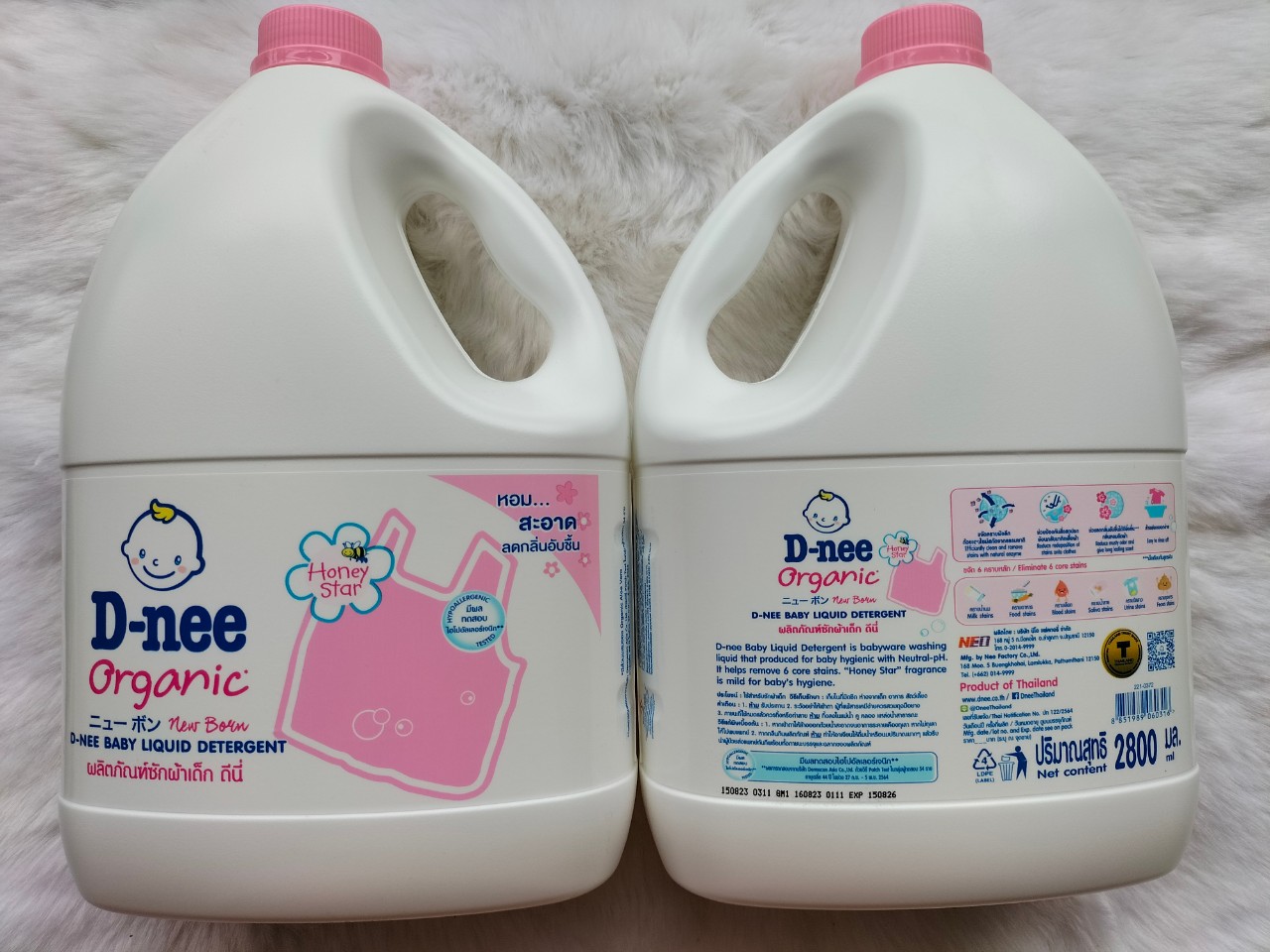 [HCM]Nước giặt Dnee Thái Lan 2800ml màu Hồng
