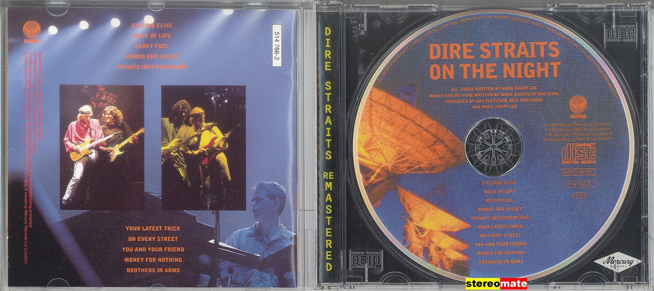 stereomate - Đĩa nhạc - CD gốc: Dire Straits - On The Night
