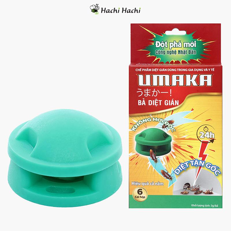 Bả diệt gián Umaka hộp 6 viên - Hachi Hachi Japan Shop