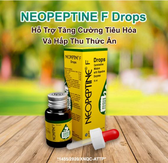 HCMNEOPEPTINE F DROPS Neopeptine giọt chai 15ml - Hỗ Trợ Tăng Cường Tiêu