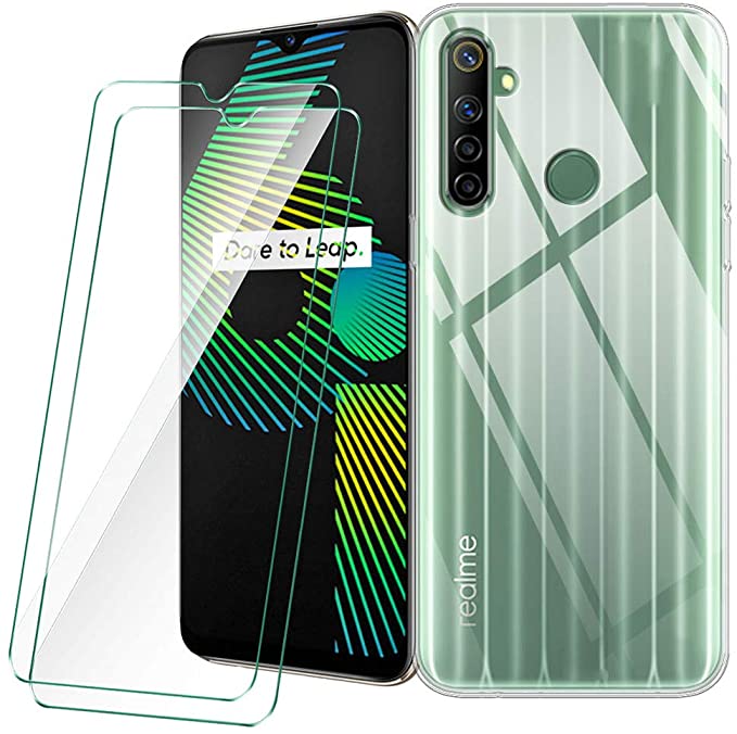 Kính cường lực trong suốt Realme 6i (Kèm miếng lau)