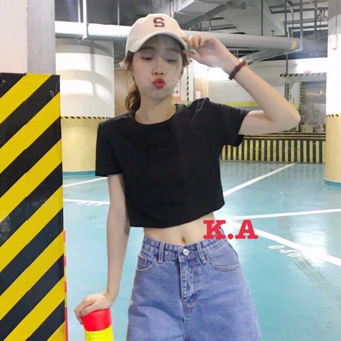 Áo croptop thụng tay lỡ KAN2102