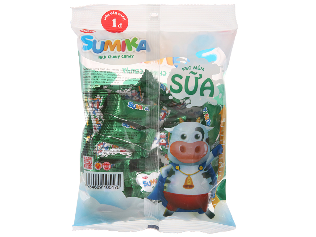 Kẹo mềm sữa sumika 140g/gói