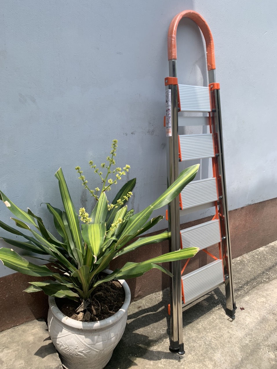 Thang bậc cam/ thang ghế thắp hương 5 bậc
