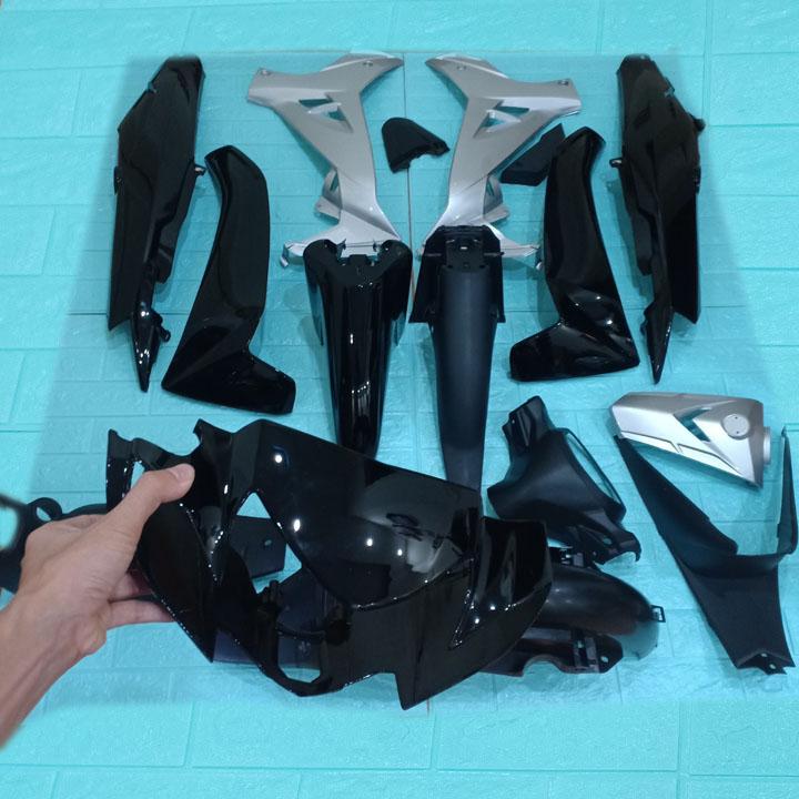 [TẶNG TEM] Bộ dàn áo SIRIUS - phanh ĐĨA, nhựa nguyên sinh ABS cao cấp màu Đen - có tặng FREE 1 BỘ TEM 3 lớp xịn.