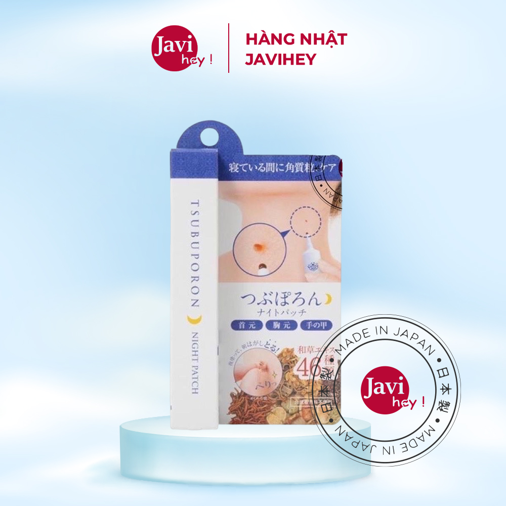 Kem Giảm Mụn Ruồi Tsubuporon Night Patch Gel Tẩy Nốt Ruồi, Mụn Thịt Tsubuporon Night Patch 20G Nhật Bản