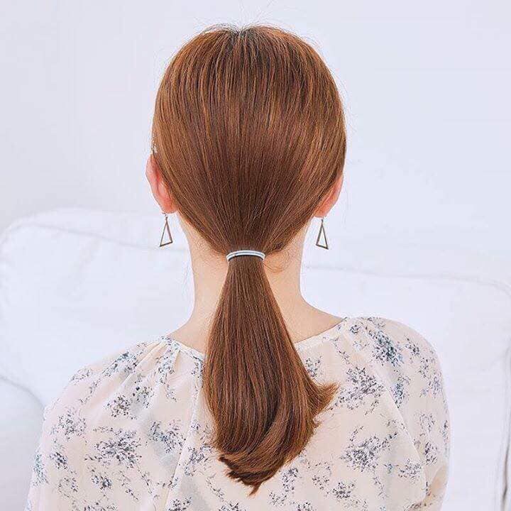 Combo 100 dây chun buộc tóc trơn đủ màu