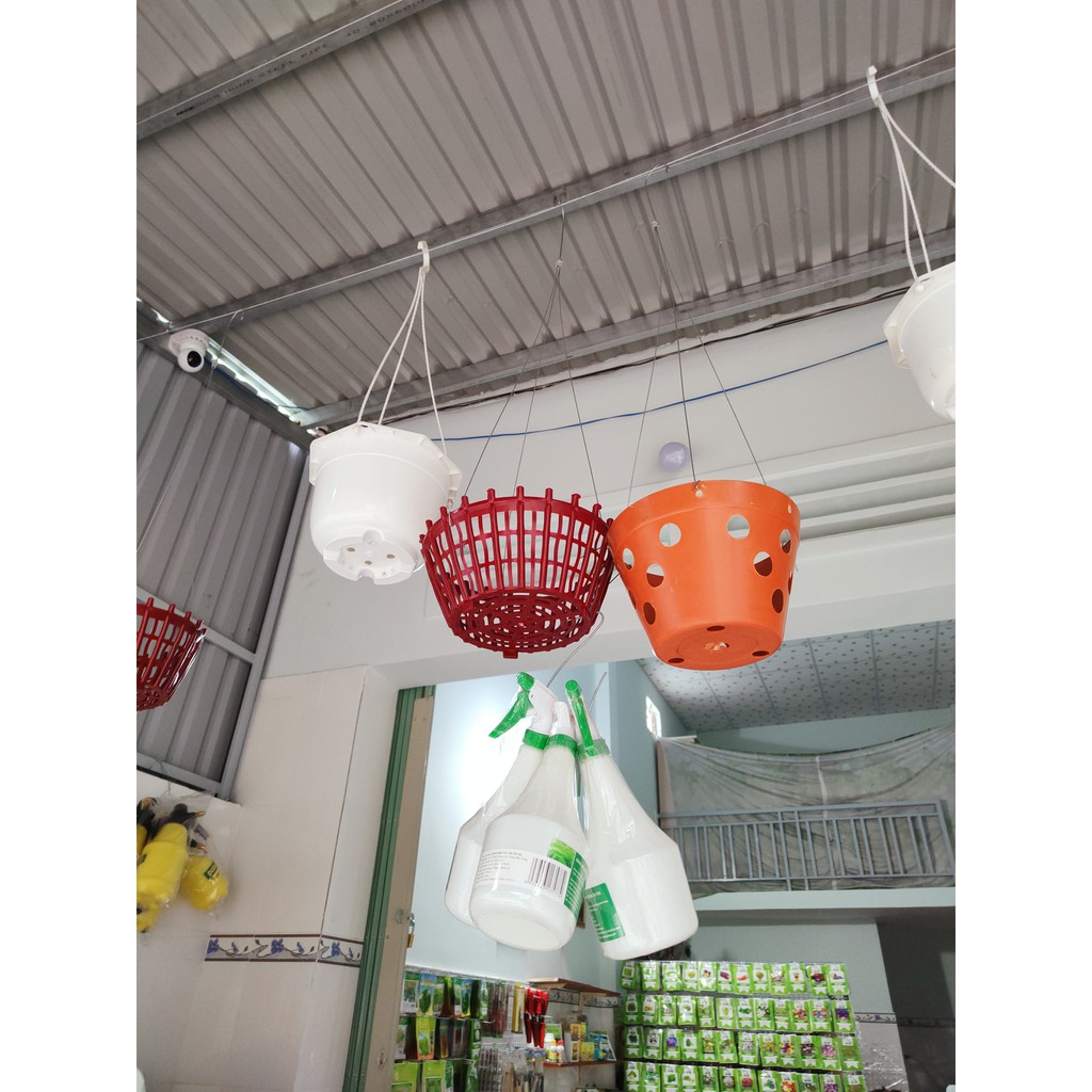 Chậu trồng lan kèm móc treo dài 80cm