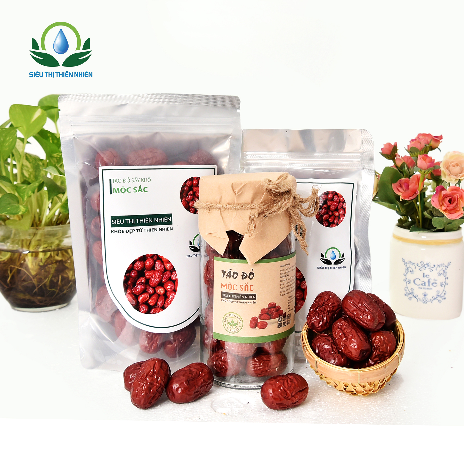 Trà táo đỏ sấy khô Mộc Sắc gói 100g