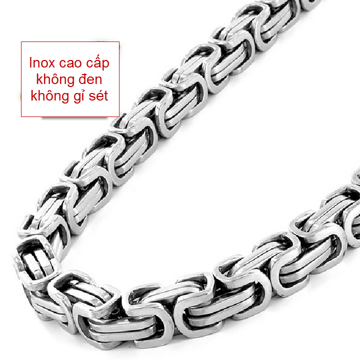 Titanium male pendant style eyelets square stylized style 5mm-commitment 1 Đổi 1 if hoen Rust