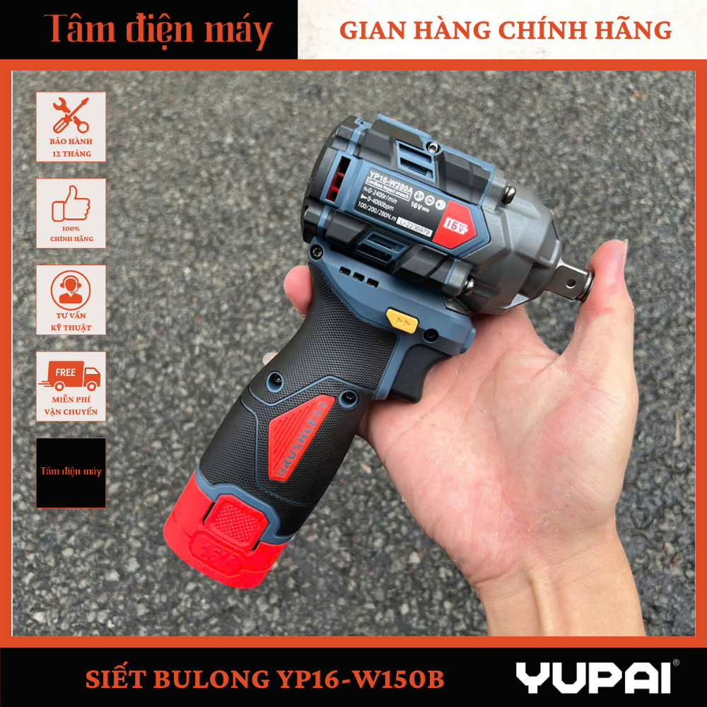 Máy Khoan YP16 D10A - Vít YP16 W150B - Bulong YP16-W280A 16V YUP (YUPAI)