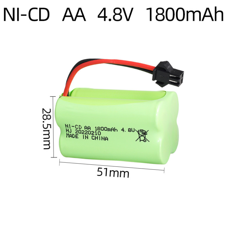 Pin 4.8v dùng cho xe điều khiển dung lượng 1800mah loại pin ghép 2 hàng