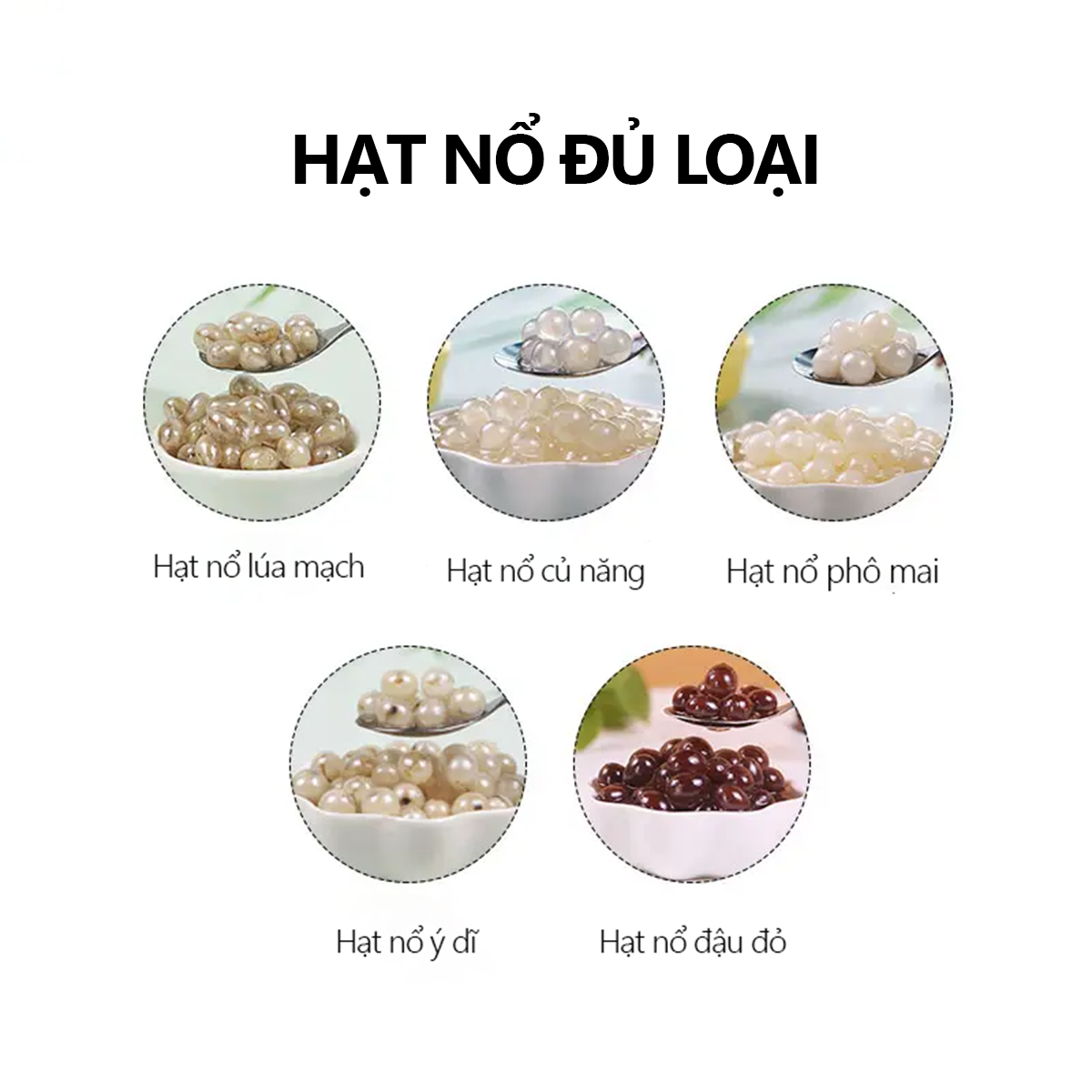 Hạt Nổ Lúa Mạch Đóng Lon 850g - Ăn Là Ghiền Nhiều Thạch Ít Nước