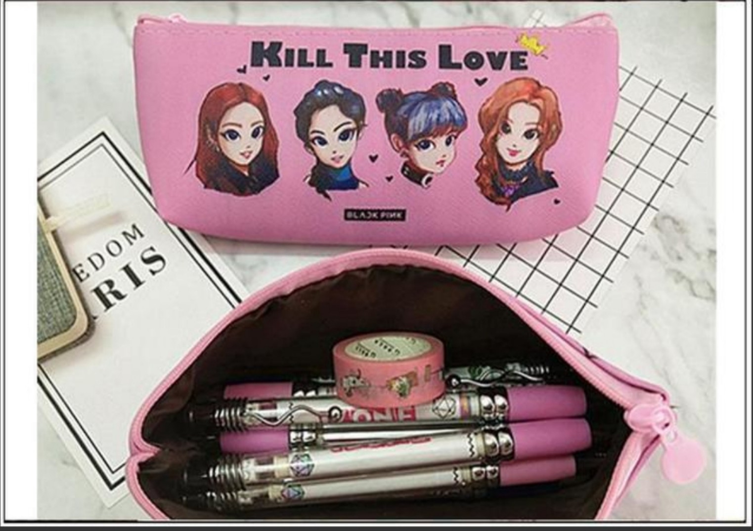 [HCM]hộp bút kpop IN hình BTS,BLACKPINK CỰC ĐẸP