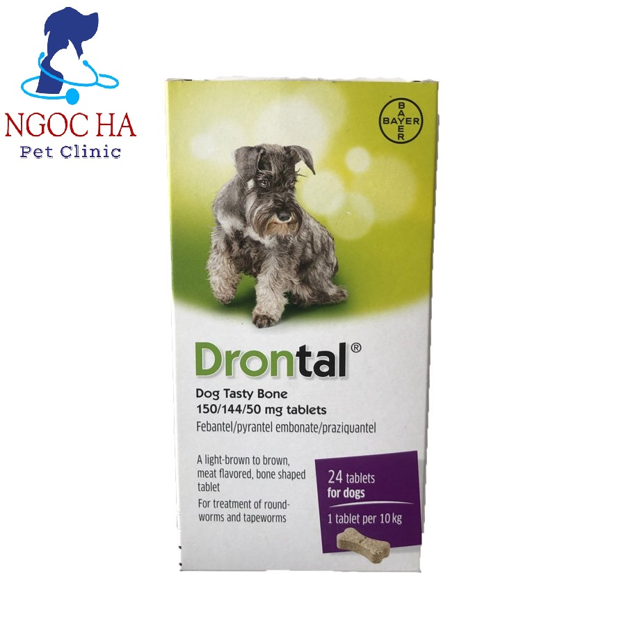 (Lẻ 1 viên) Drontal thuốc xổ giun cho chó và mèo