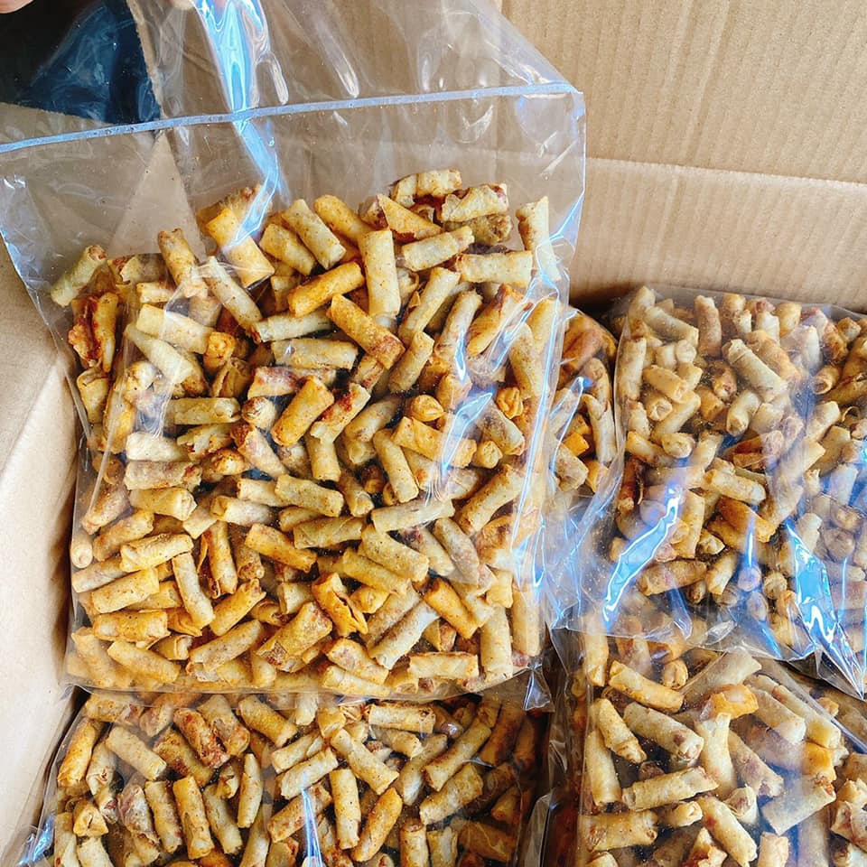 chả giò tôm sấy giòn ăn liền - hũ 250g