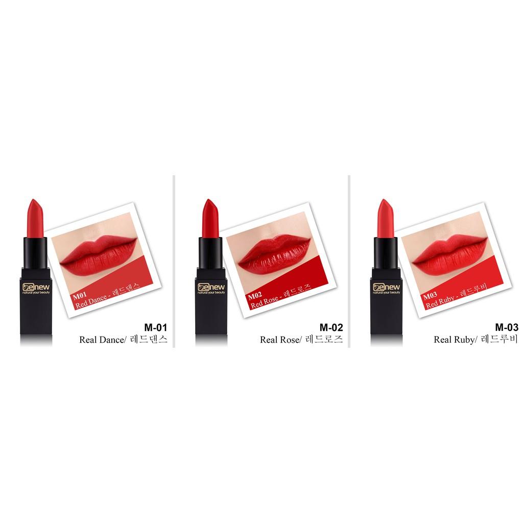 Son lì Benew Delux Matte Hàn Quốc 3.5g # M03 Real Ruby