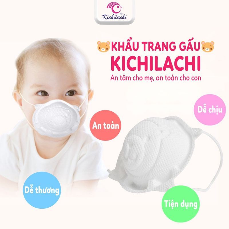 KHẨU TRANG GẤU KICHI CHO BÉ TỪ SƠ SINH