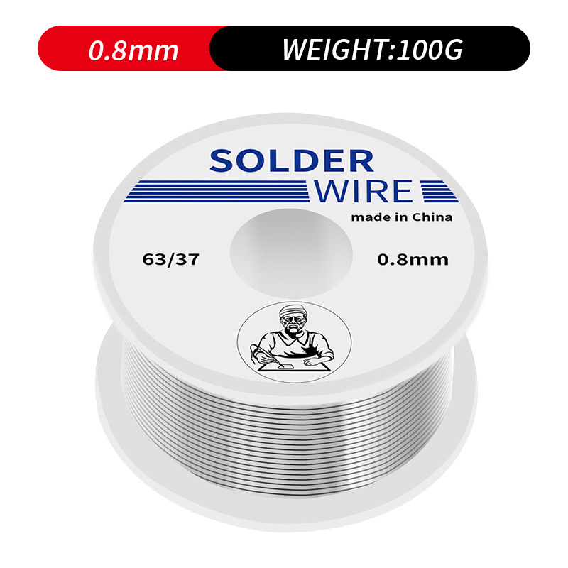 Thiếc Hàn Chì hàn cuộn 50/100g 0.8mm lửa nhẹ mối hàn sáng bóng bao đẹp