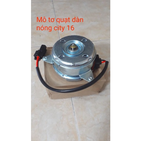 Mô tơ quạt dàn nóng+ két nước honda city Hàng misuba 2014-2020 . Mô tơ quạt bên 7 cánh+5 cánh