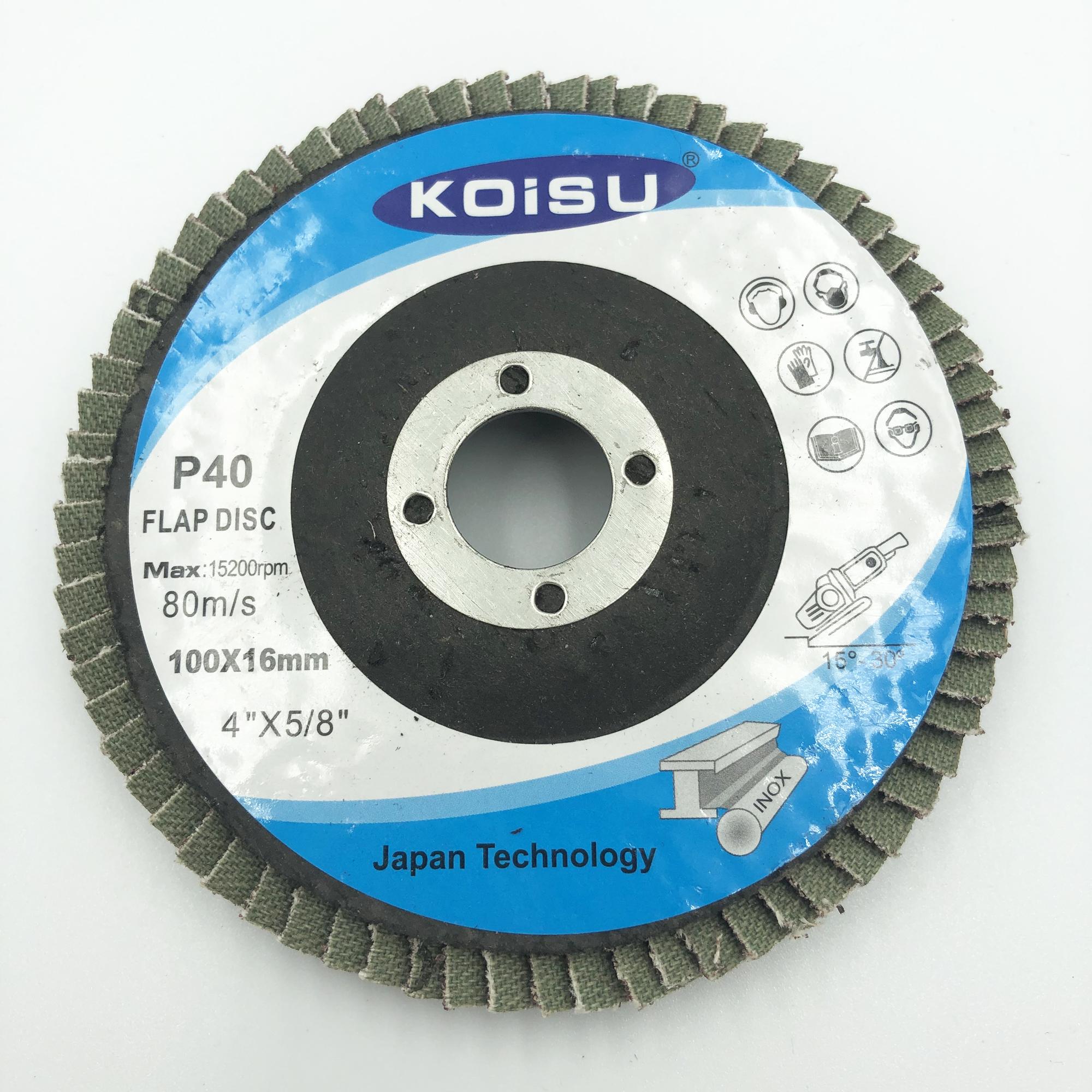 Đá ráp xếp nhám xếp KOISU P40 đường kính 100mm
