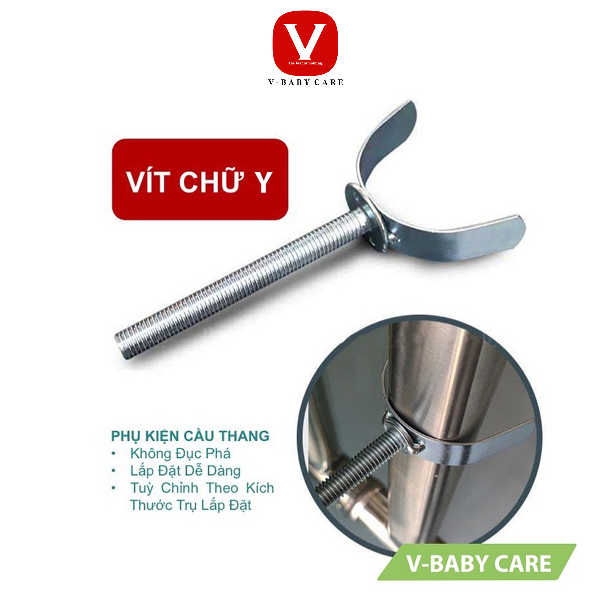 Vít chữ Y chặn cầu thang, chặn cửa