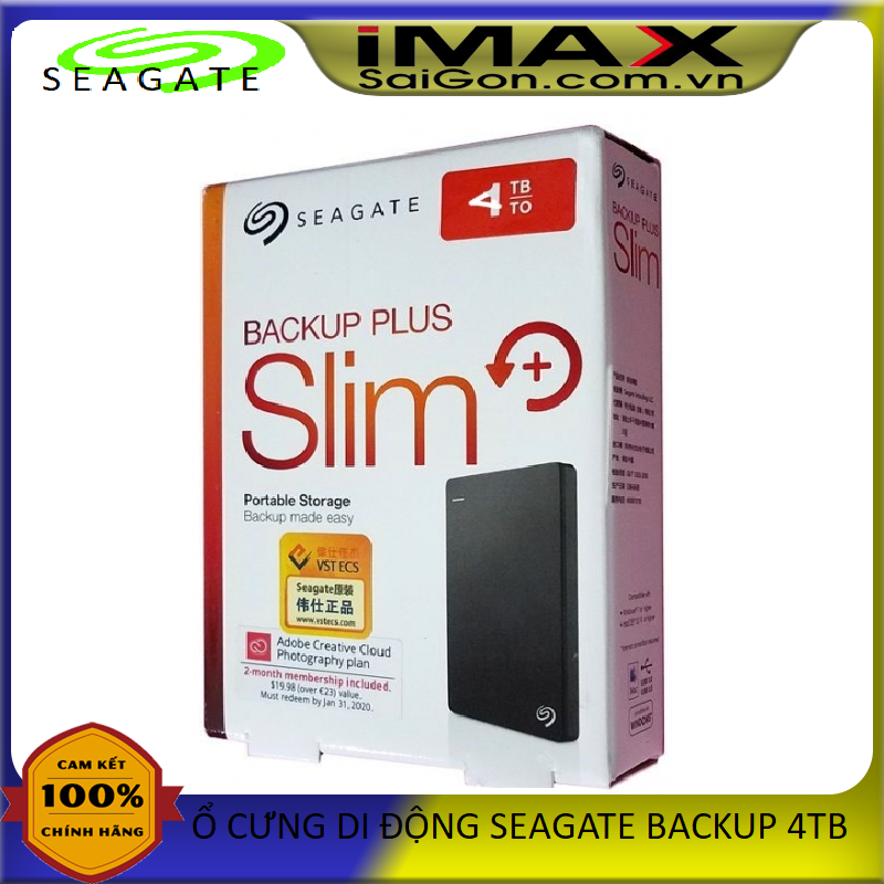 Bảng giá Ổ cứng di động Seagate Backup Plus Slim 4TB Phong Vũ