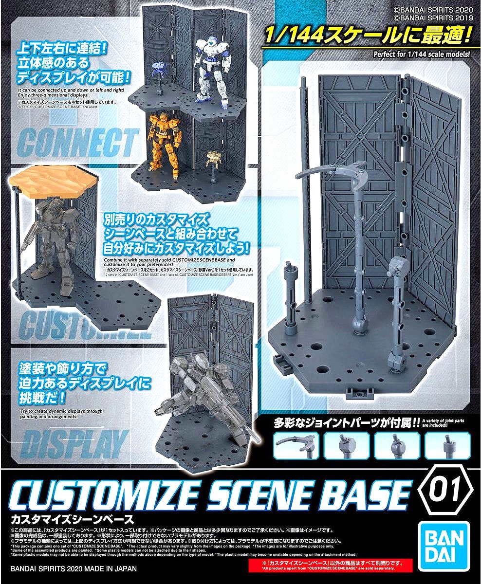 [7-11/12 VOUCHER 8%]Đế trưng bày Gundam 30MM Bandai Customize Scene Base 1/144 – Base [TAM]