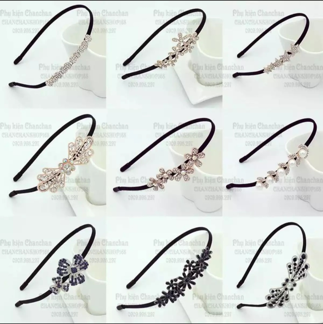 Cài tóc đính cườm 40k