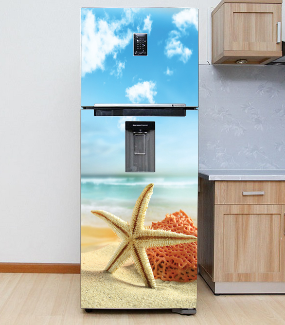 [HCM]DECAL DÁN TRANG TRÍ TỦ LẠNH SAO BIỂN