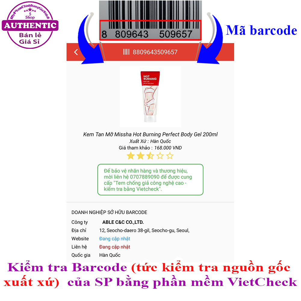 KEM TAN MỠ BỤNG MISSHA HOT BURNING