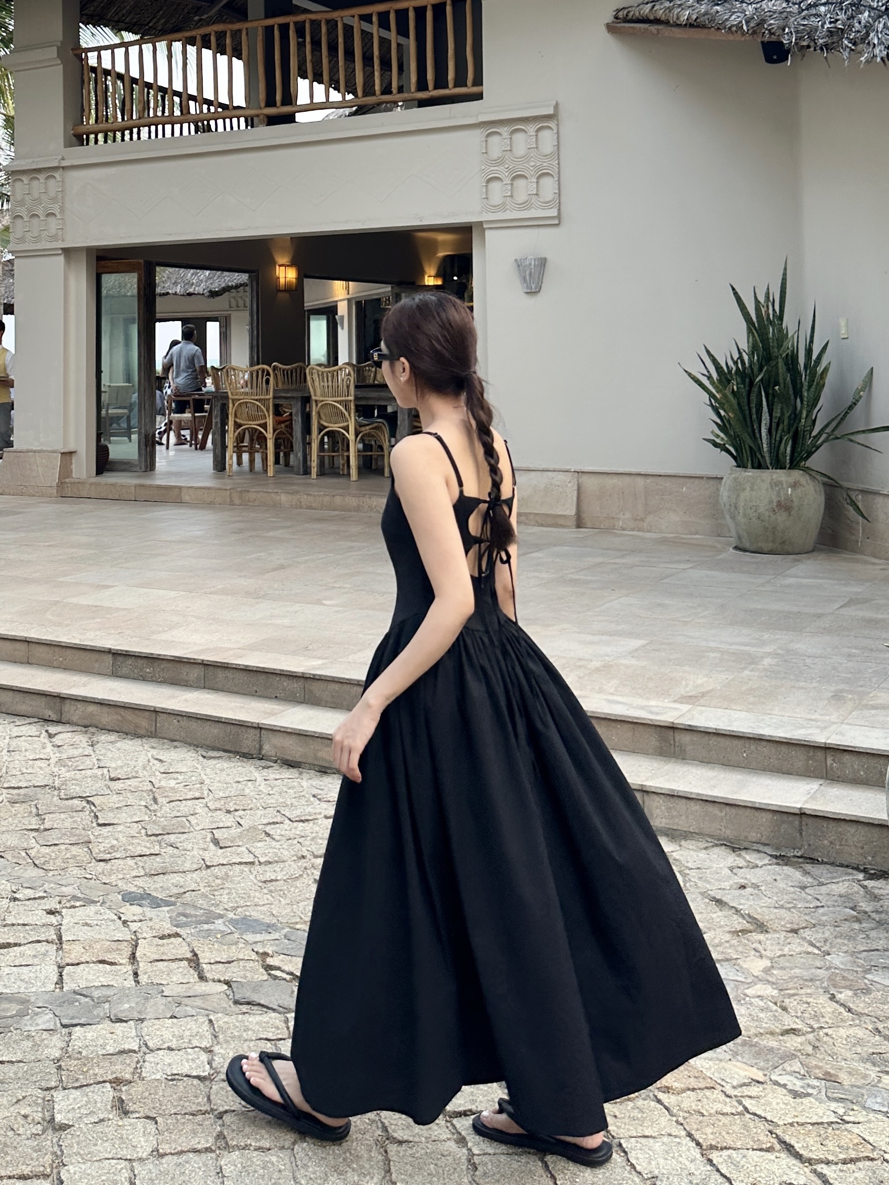 Đầm dây linen cột dây lưng - 𝐉𝐞𝐧𝐧𝐢 𝐃𝐫𝐞𝐬𝐬