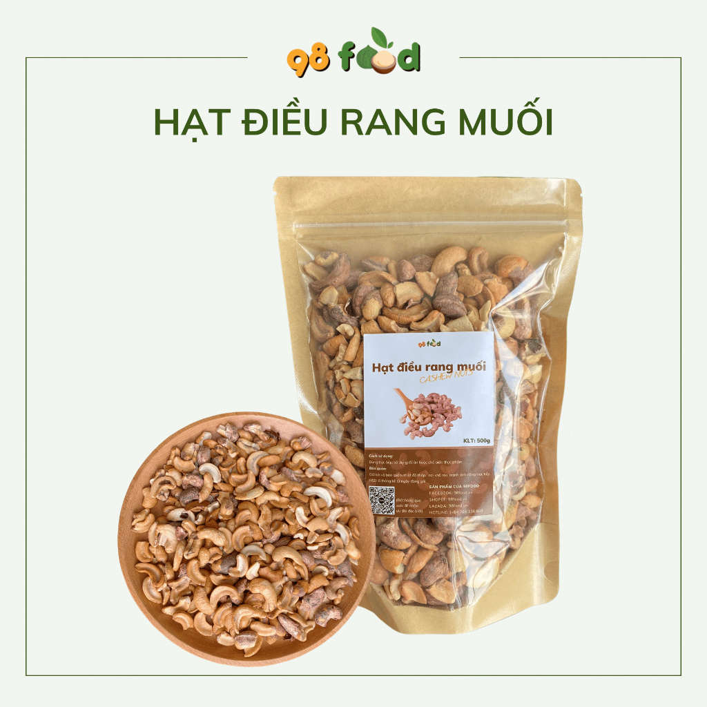 Hạt điều rang muối còn vỏ lụa