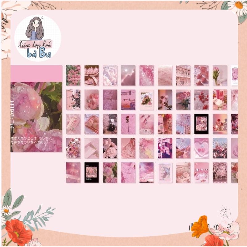 Cuốn 50 Tờ Stickers Giấy Trang Trí Không Trùng Mẫu