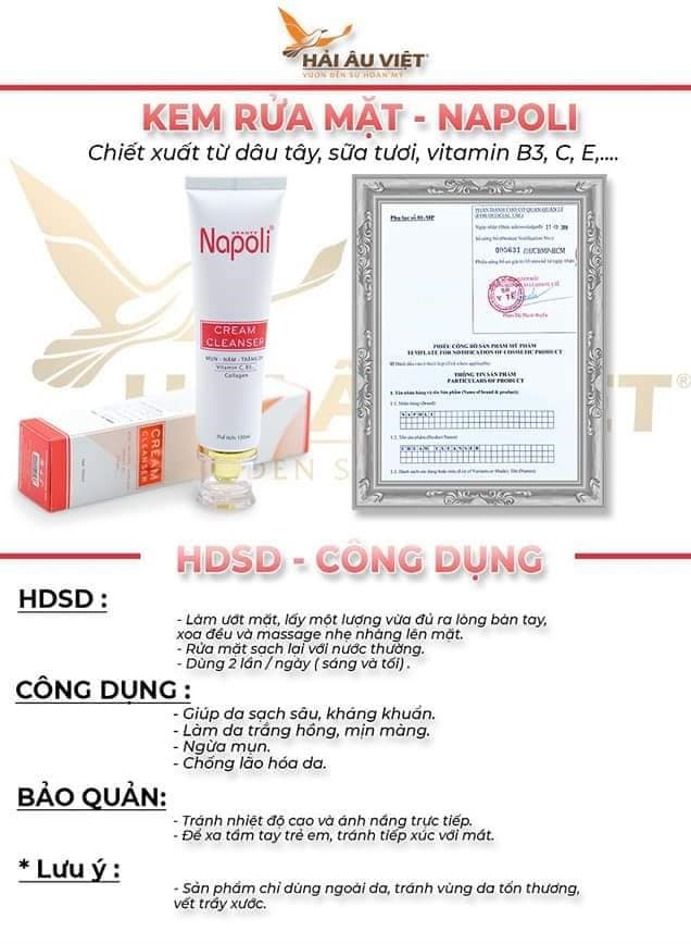 Kem rửa mặt Cream Creanser NAPOLI