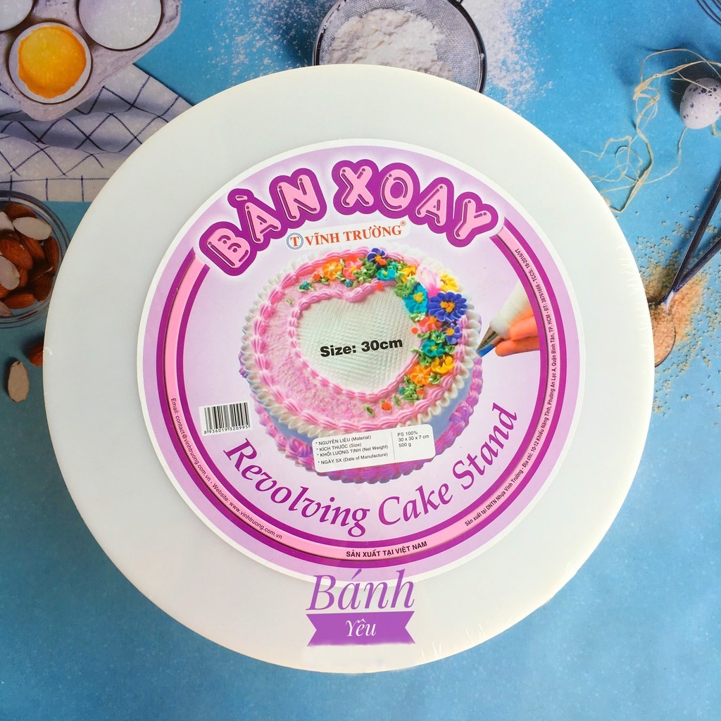 Bàn xoay trang trí bánh kem