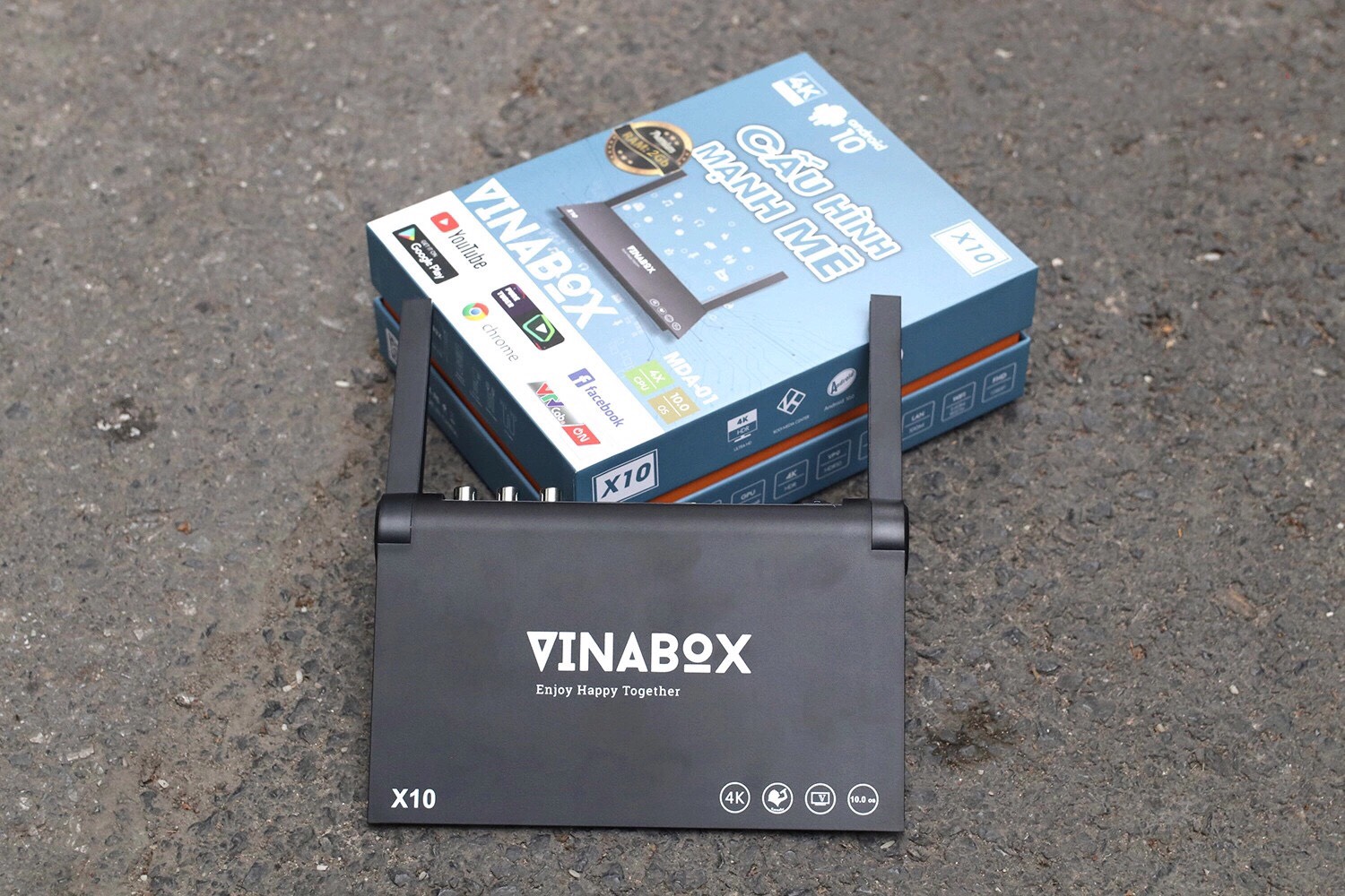 VINABOX X10 - RAM 2G, ROM16G, ANDROID 10.0 - Mẫu mới 2023