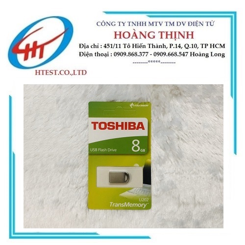 USB TOSHIBA U202 - 8G CHỐNG NƯỚC - SP000384