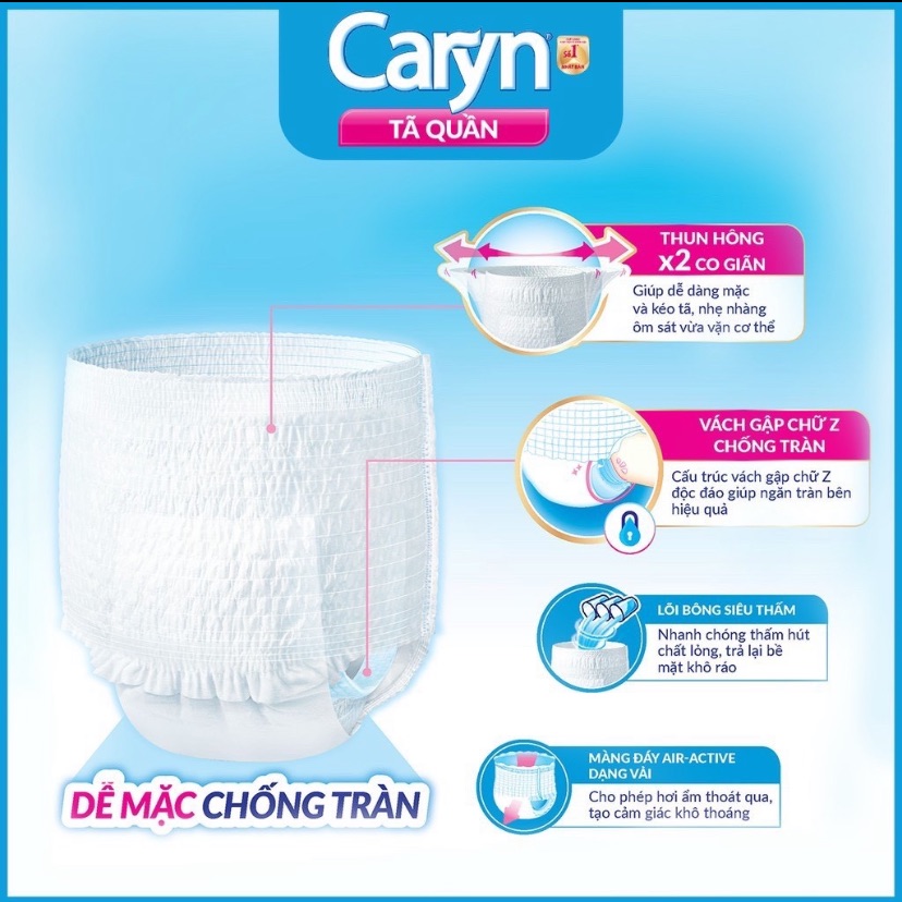 [HCM]Tã quần Caryn mỏng nhẹ M16