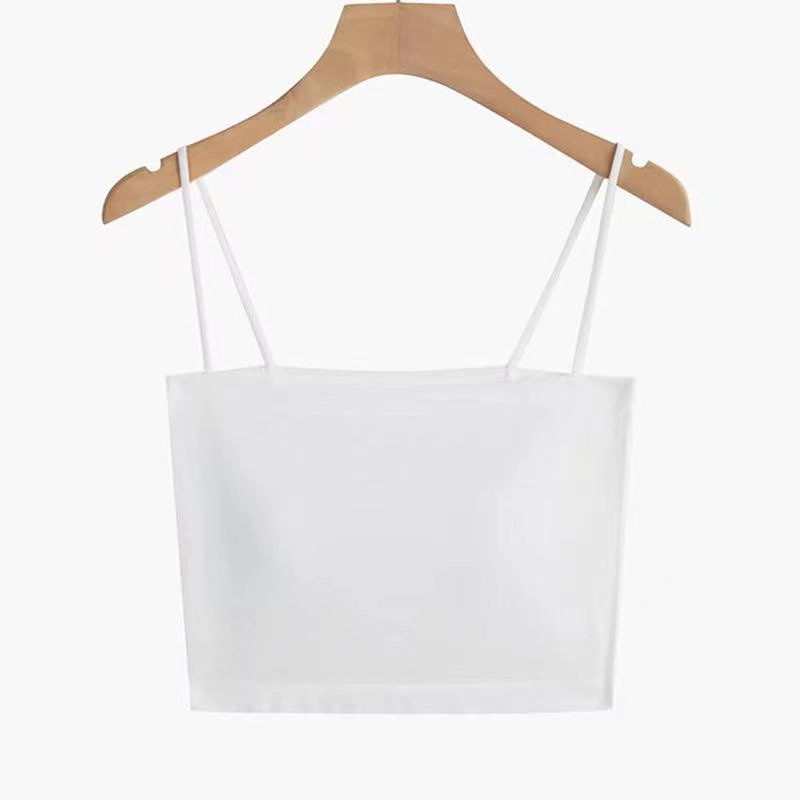 Áo hai dây nữ croptop sợi bún chất vải cotton borip hàng đẹp