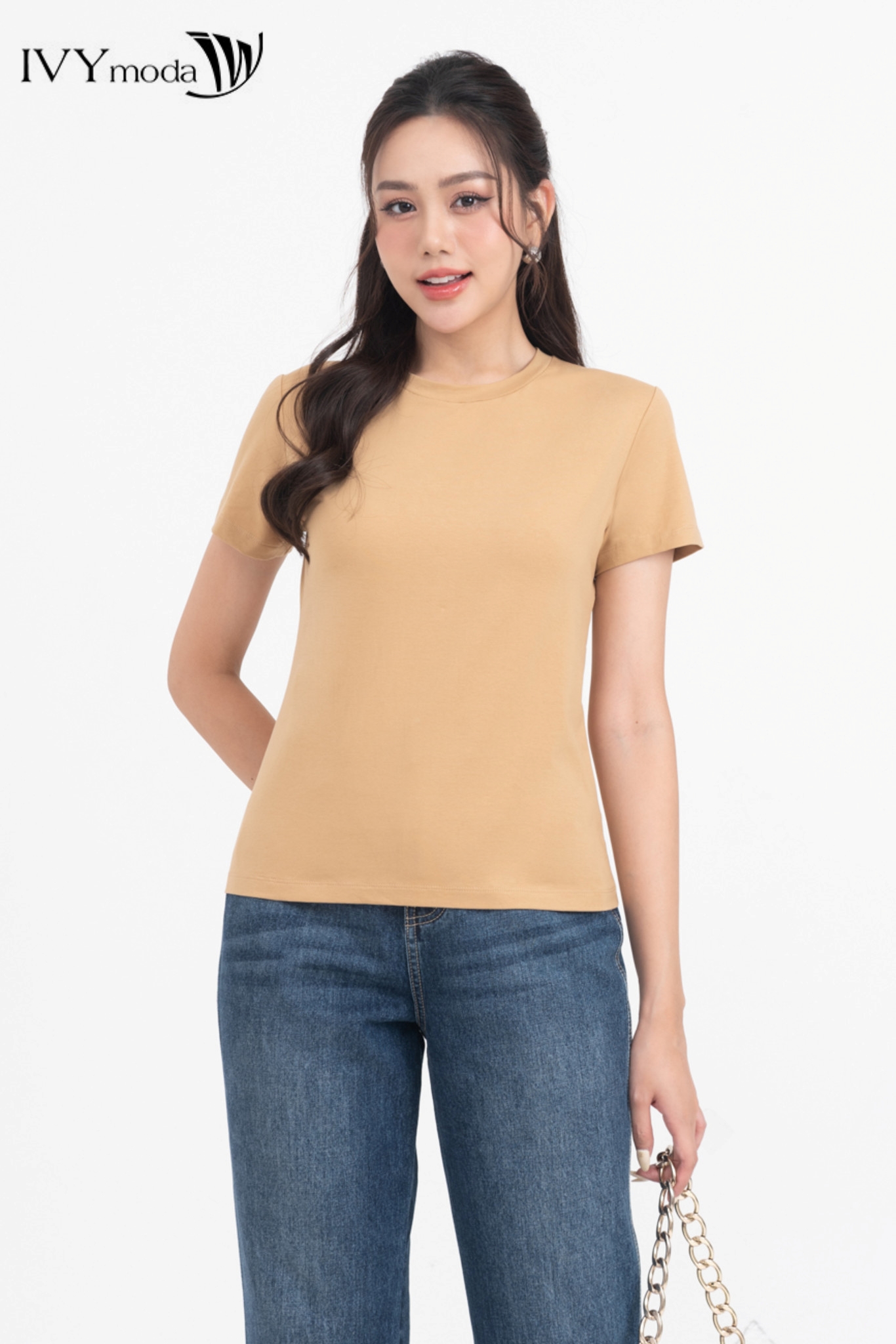 Áo Thun Cổ Tròn IVY moda MS 57P0092